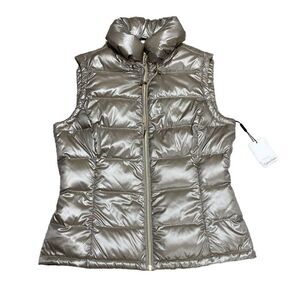 Calvin Klein Champagne Premium Down Vest Size Small NWT